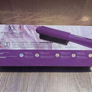 Royale Multi-Purpose Ceramic Hair Brush — Purple
